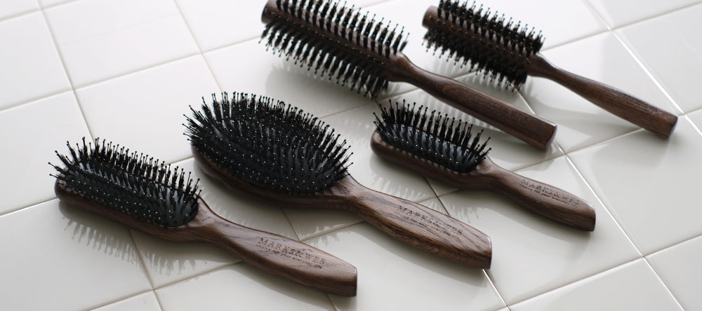 ウッド ヘアブラシ ブラウン
